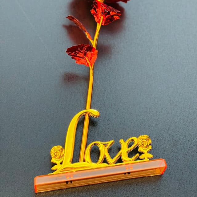 Roses Gifts for Her Mothers, Red Christmas Rose Flower Mom Gift with Love Stand, Unique Gifts for Women Mom from Daughter Son, Birthday Xmas Gift Idea for Her, Women, Mom, Grandma